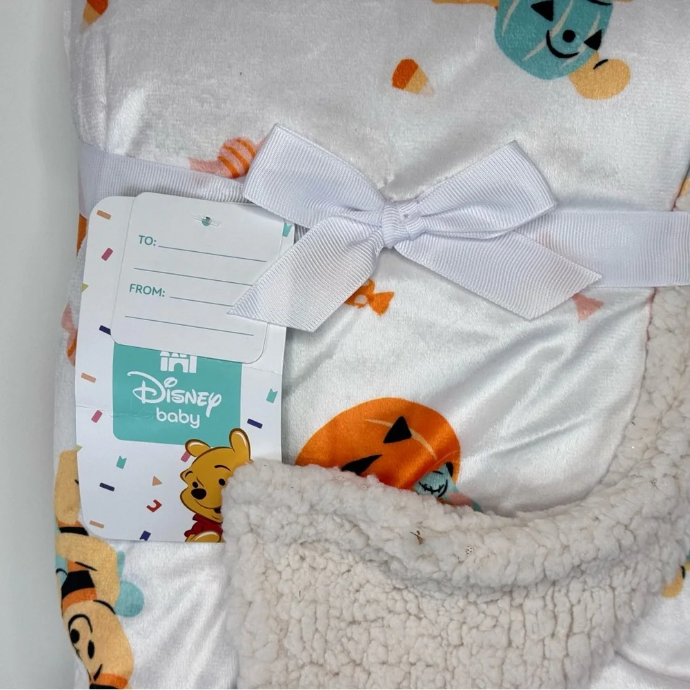 NEW Disney Winnie The Pooh Halloween Baby Blanket